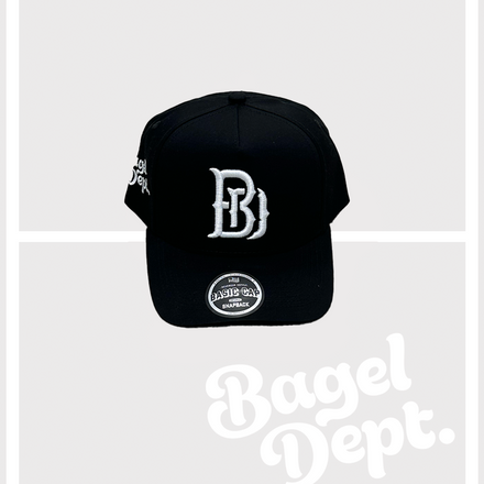 Precurved BAGEL DEPT snapback - BLACK